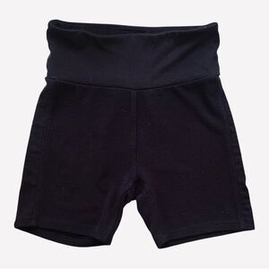 Victoria's Secret active sports black bike shorts Small waffle cotton high waist